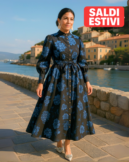 Vestito Estivo con Fiori Vintage