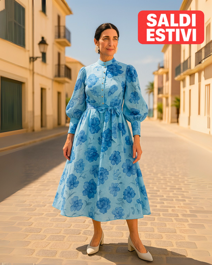 Vestito Estivo con Fiori Vintage